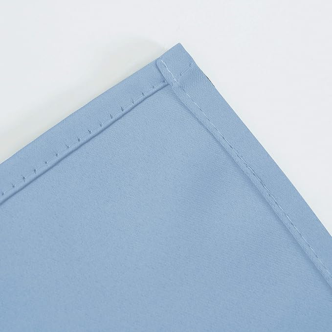 Sky Blue Thermal Blackout Curtains/38 x 63 Inch/Set of 2 Panels Room Darkening - Image 8