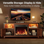 YESHOMY LED Fireplace TV Stand - Image 5
