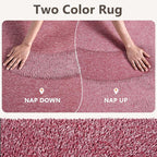 3x5 Red/White Area Rug Washable Non-Slip Soft Thin - Image 9