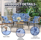 8Pcs Patio Cushion Covers, Outdoor Stretch Cushion Covers, Washable | Stretch - Image 3