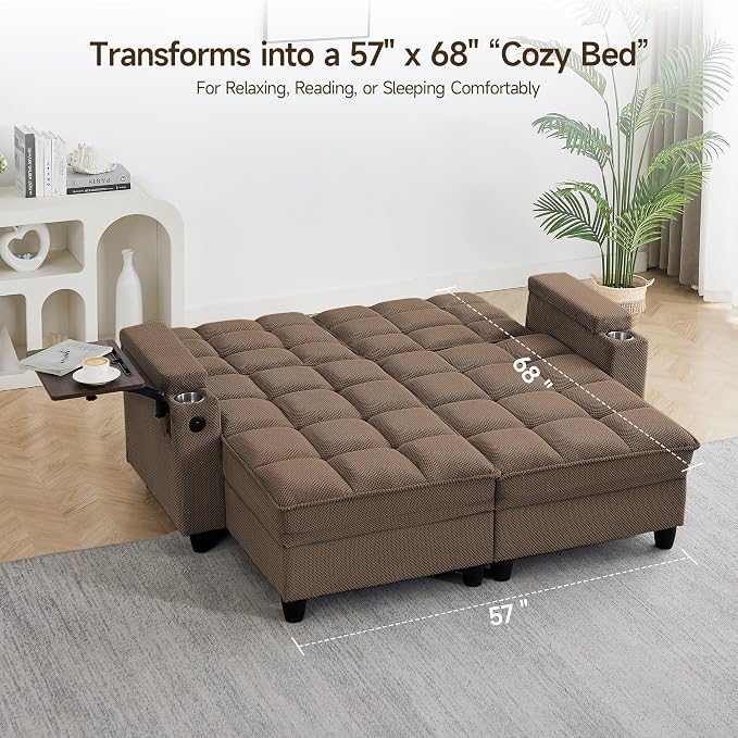 Auvsoce 71" Loveseat Recliner Chair - Image 5