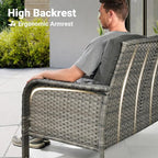 ovios 4-Piece Patio Furniture Set, Outdoor Wicker Sofa - Image 2