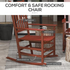 Outsunny Outdoor Rocking Chair Set of 2, Patio Rocking Chair - Image 5