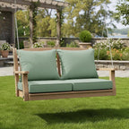 Summsun Outdoor Cushions for Patio Furniture, Faux Linen Water Resistant - Image 2