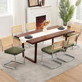 Zesthouse Natural Rattan Dining Chairs Set of 6, Mid Century Modern Dining by Zesthouse