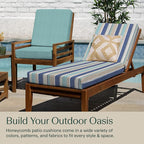 Honeycomb Outdoor Chaise Lounge Cushion - Image 4