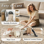 Schweek 8x10 Washable Area Rugs Khaki Vintage Carpet Non Slip - Image 7