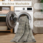 Green Brown 8x10 Washable Area Rugs - Image 4