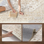 2'6 x 12' Runner Rug Non Slip, Washable Kitchen Rugs, Living Room, Long Rug - Image 5