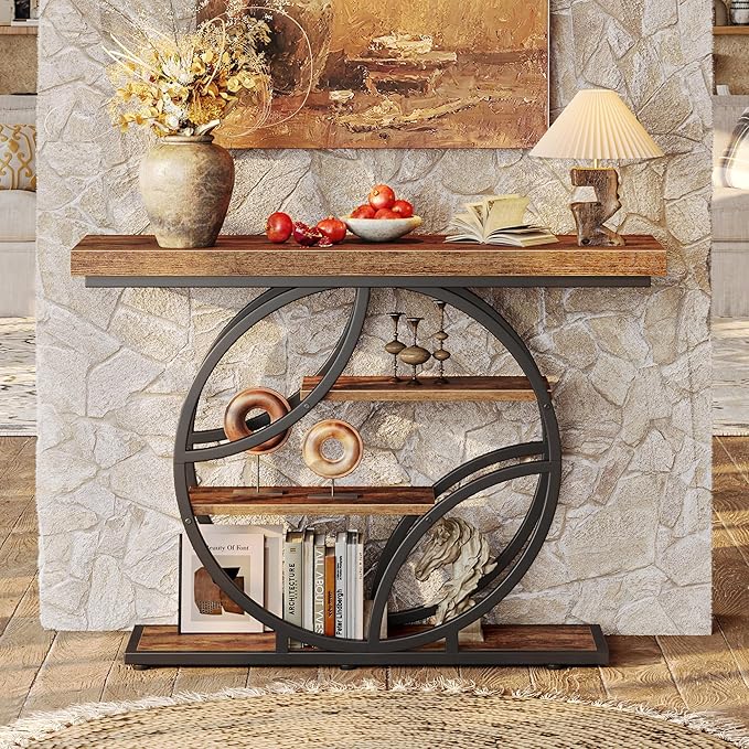 Huuger Modern Console Table, 41.3 Inch Sofa Table - Image 6