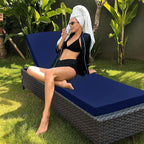 Chaise Lounge Cushion for Outdoor Furniture, Waterproof Fade and Tear Resistant - Image 8