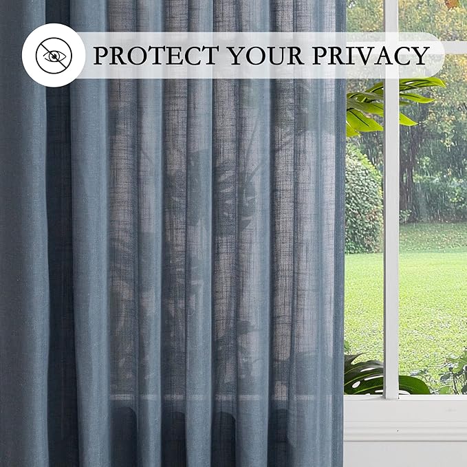 MYSKY HOME Short Semi Sheer Curtains - Image 6