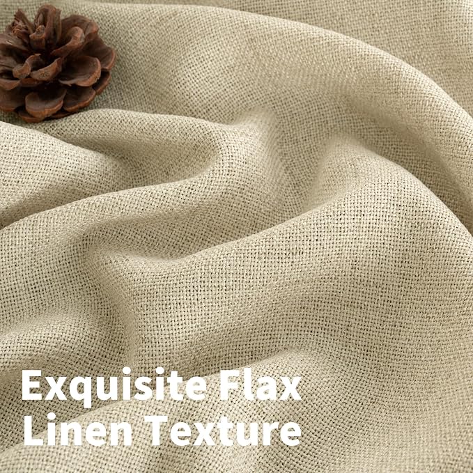 YoungsTex Linen Curtains 63 Inch Length - Image 3