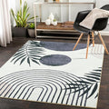 RoomTalks Mid Century Modern Living Room Rug Washable 5x7 Rug, Vintage Abstract by RoomTalks