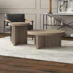 Henn&Hart 22" Fluted Scandinavian Round End Table, Ribbed Side Table, Nightstand - Image 9