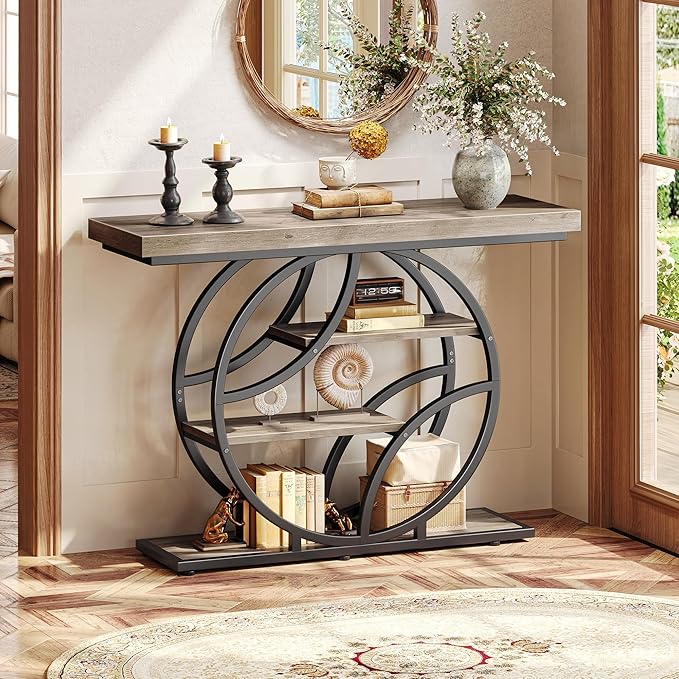 Huuger 41.3 Inch Entryway Table, Modern Console Sofa Table, Accent Table - Image 3