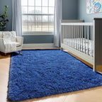 Navy Area Rugs for Bedroom Living Room, 4x6 Blue Fluffy Indoor Bedside Floor Rug - Image 7