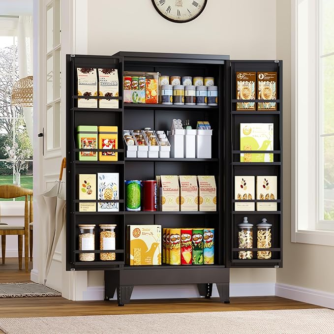 GAIOUS Metal Kitchen Pantry Cabinet, Storage Cabinets by GAIOUS