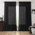 Extra Wide 100x96 Inch Linen Curtains by Nanspring