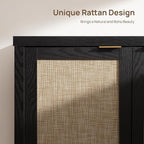 SICOTAS Rattan Sideboard Buffet Storage Cabinet - Image 4