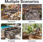 Waterproof Outdoor Cushion Covers, Stretch Patio Slipcovers | UV Resistant - Image 5