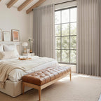 Ecru Curtains 63 Inch Length for Living Room Linen Blend Luxury Light Filtering - Image 7