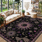 Vacuum-Friendly, 5x7 Washable Area Rug - Image 2