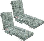 Kigley 2 Pcs Outdoor Chaise Lounge Cushions by Kigley