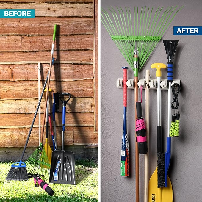 Home It Mop And Broom Holder Wall Mount - Image 3