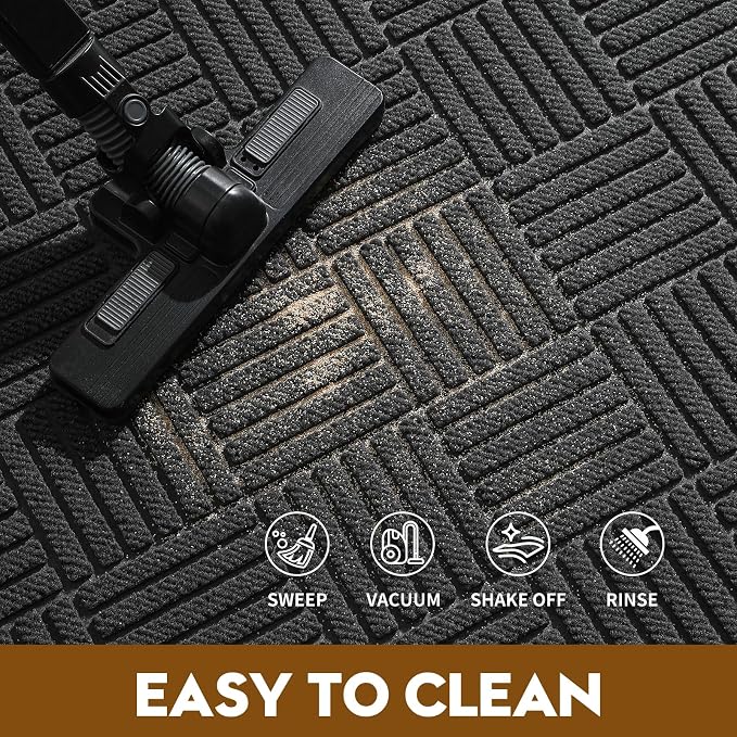 Front Door Mat, Heavy Duty Waterproof Doormat 31.5"x20", Stain Fade Resistant - Image 5