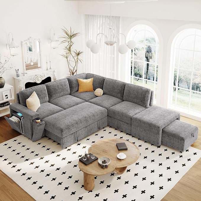 Merax L-Shaped Modular Sofa - Image 3
