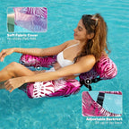 SLOOSH Inflatable Pool Floats Adult, 2 Packs Floating Lounge Chairs, Blow up - Image 4