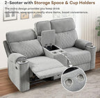HAOMARKETS Power Reclining Loveseat Sofa - Image 5