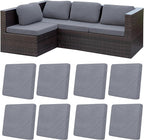8Pcs Patio Cushion Covers, Outdoor Stretch Cushion Covers, Washable | Stretch by Unknown