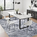 9x12 Area Rug Living Room Rug: Washable Modern Abstract Soft Thin Rug Indoor - Image 5