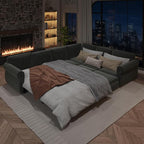 118" L-Shaped Sleeper Couch Bed - Image 6