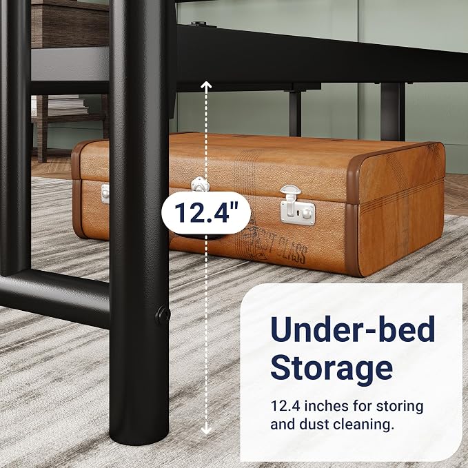 Allewie 14 Inch Full Size Metal Platform Bed Frame - Image 6