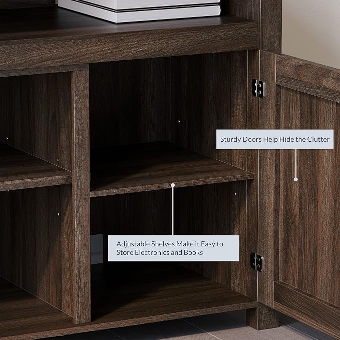 BELLEZE 48” TV Stand for TVs up to 50 Inches, Entertainment Center - Image 4