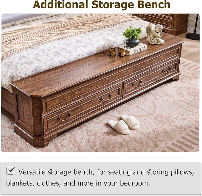 T4TREAM Farmhouse King Bed - Image 4