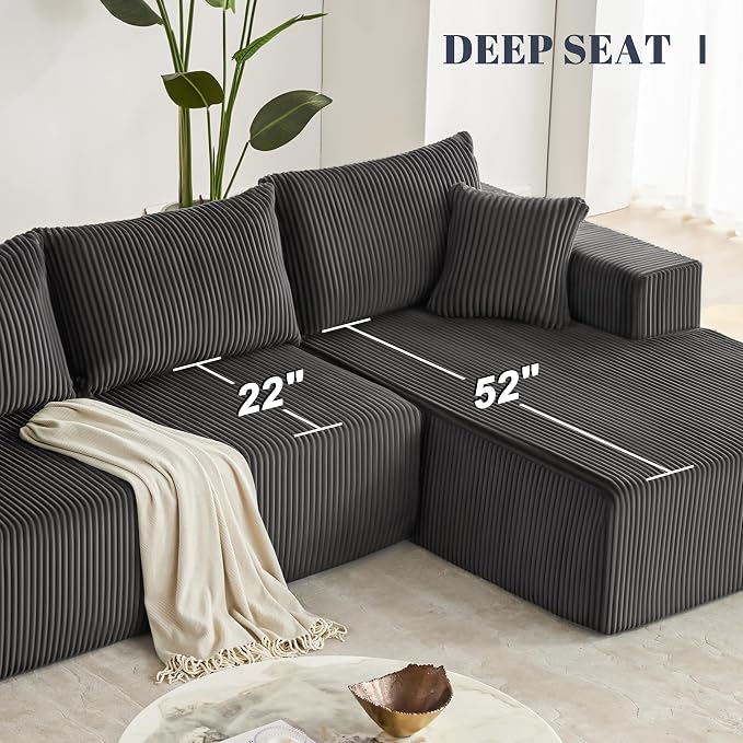 Weture 108” Modular Sectional Sofa, Cloud Sectional Couch - Image 6
