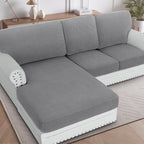 H.VERSAILTEX Sectional Couch Covers 3 Pieces Sofa Seat Cushion Covers L Shape by HVERSAILTEX