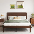 BOSRII 14in High Solid Bamboo Wood Platform Full Size Bed Frame - Image 9