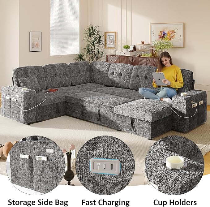 Modular Sectional Sleeper Sofa - Image 4