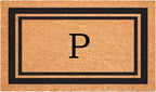 Calloway Mills 152961830P Black Border 18" x 30" Monogram Doormat by Callowaymills