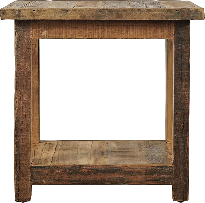 Jofran Reclaimed Acacia Wood Chairside End Table - Image 6