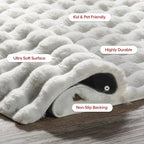nuLOOM Jeni Off White Checkered Washable Area Rug - Image 6