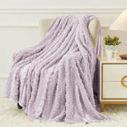 Aganear Fleece Throw Blanket for Couch Sofa 50"x60" Purple | Lightweight Fuzzy by Aganear