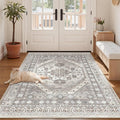 3x5 Rug for Entryway, Washable Area Rug, Living Room, Dining Room, Vintage Rug by Zesthome