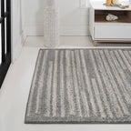 JONATHAN Y Khalil Modern Berber Stripe Gray/Cream Indoor Area Rug, Contemporary - Image 3