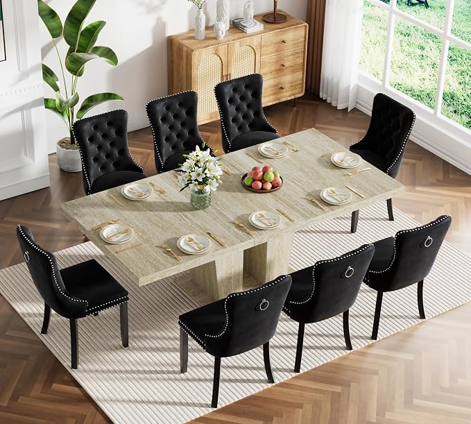 Henf 9 Pieces Extendable Dining Table Set - Image 2